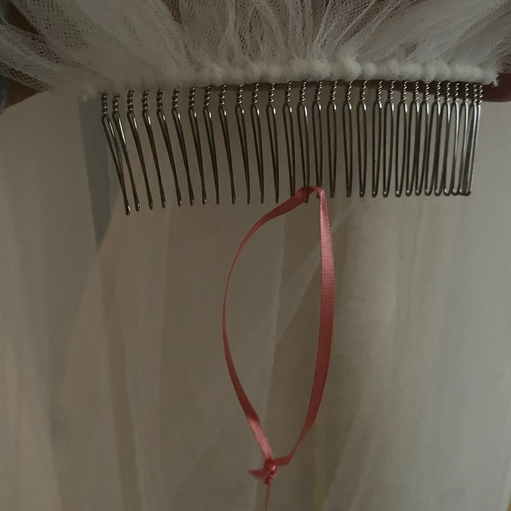 NWOT ~ Cathedral length bridal veil - Picture 3 of 4